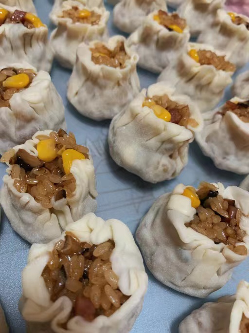 饺子皮版烧麦，为自己感到骄傲，太成功了！