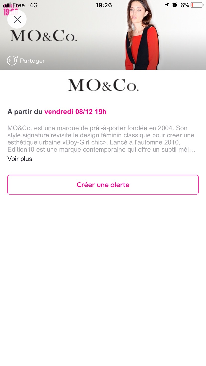 明天晚上mo&co VP上特卖！