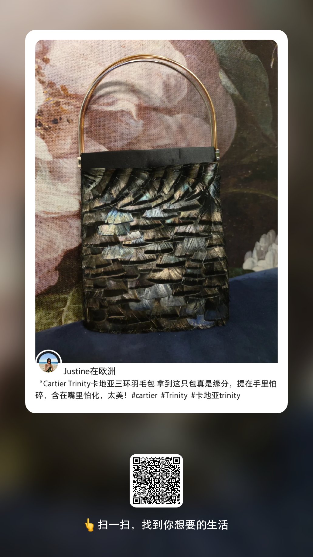 卡地亚羽毛三环包