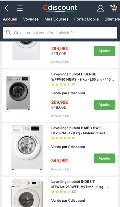 在cdiscount 买洗衣机靠谱吗？