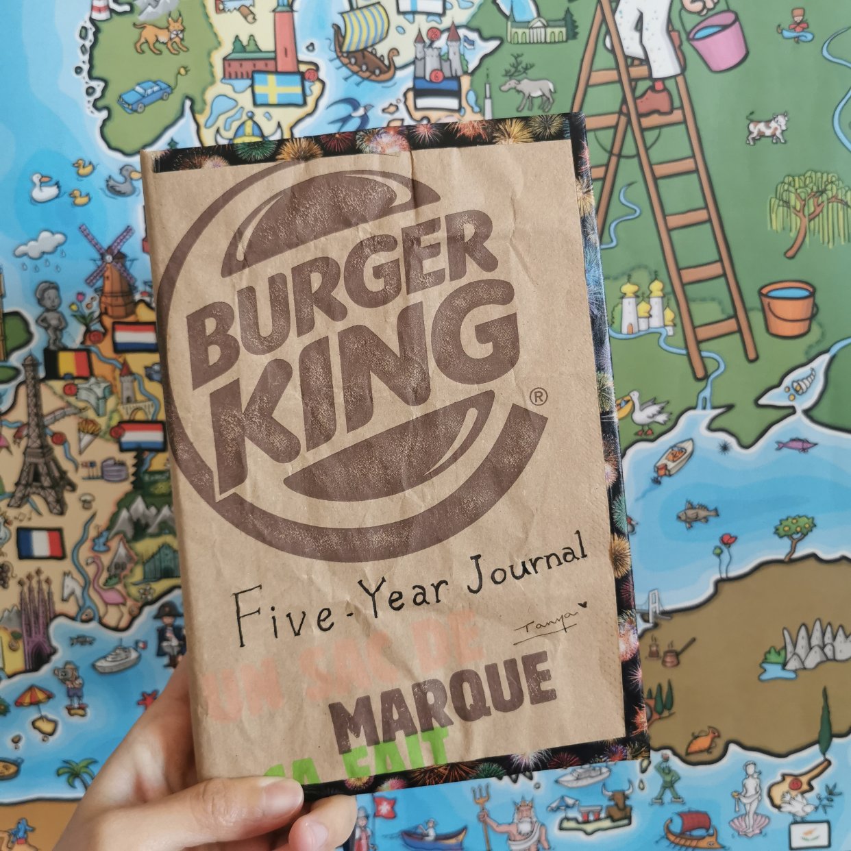 买到了汉堡王出的限定本子！😍