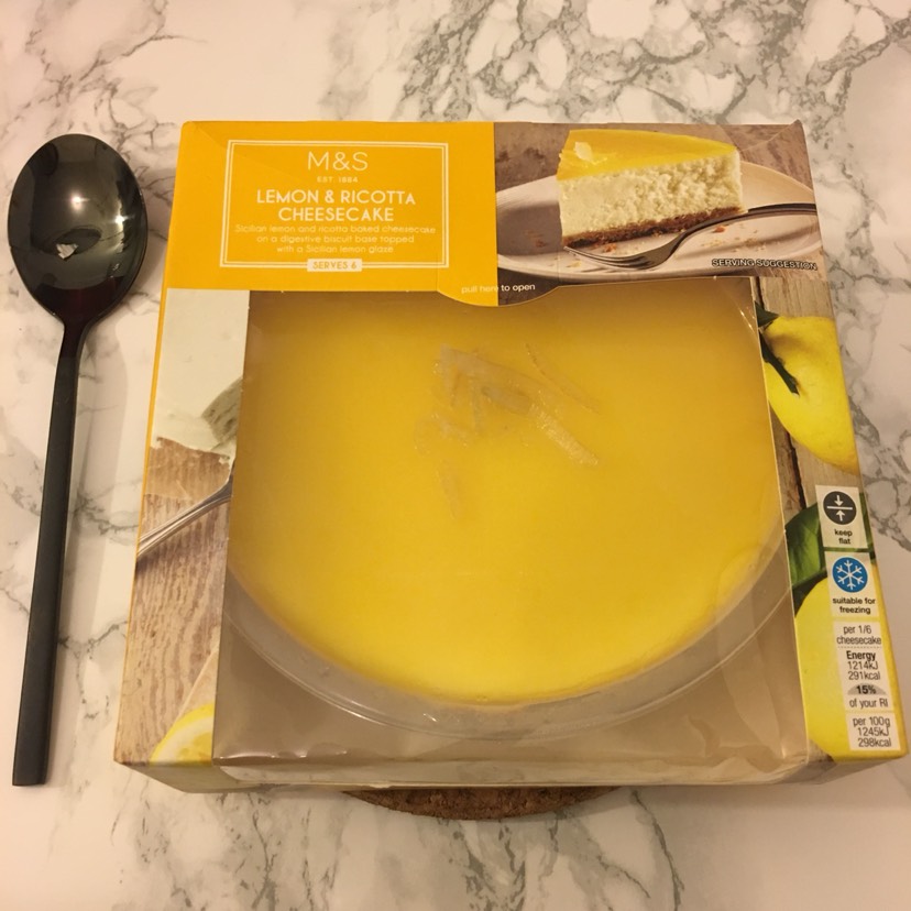 M&S lemon&ricotta cheesecake
