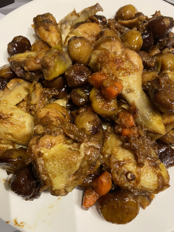 分享一个板栗鸡的做法
