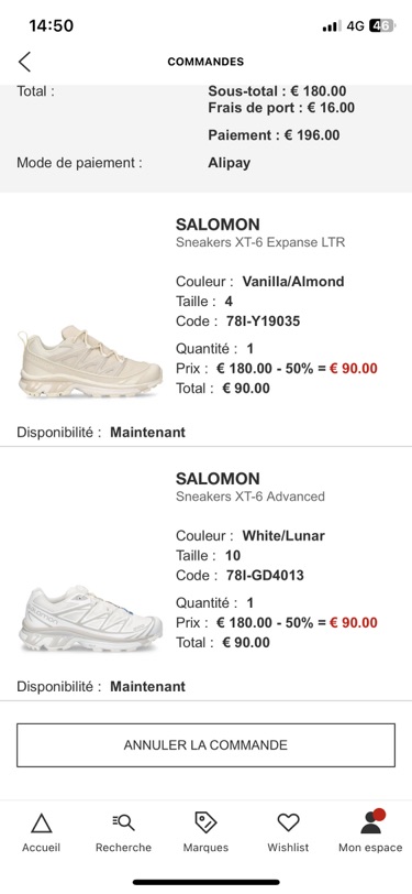 salomon下单啦