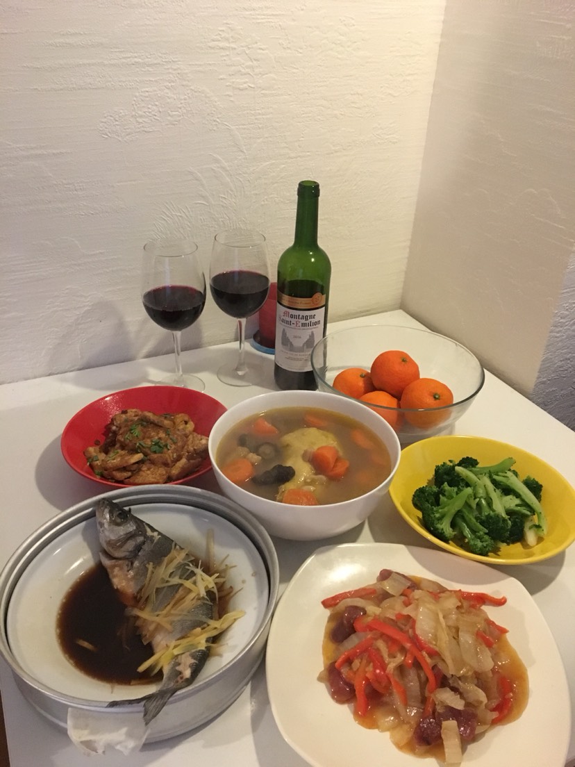晒咱俩的年夜饭