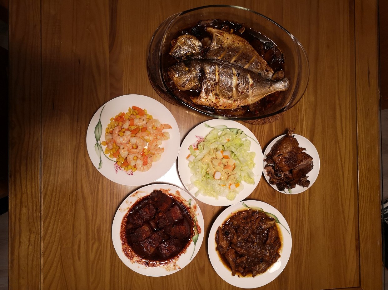 过年要有鱼有鸭有虾,还有八宝饭