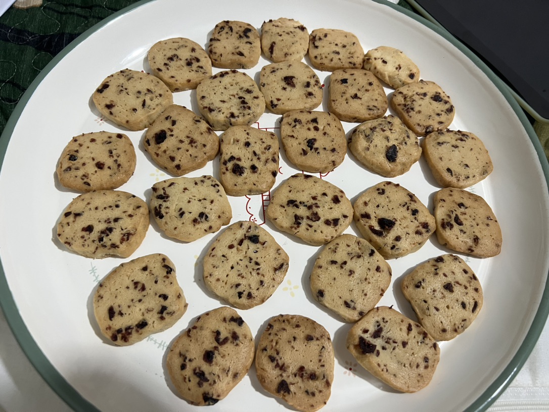 蔓越莓饼干原来那么好做！🍪
