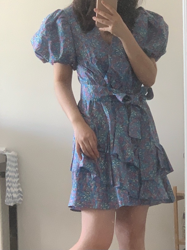 UR开箱第一弹——蓝色碎花裙🪻
