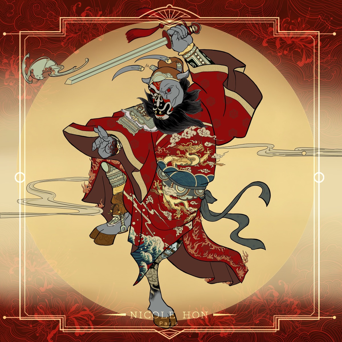 《鍾馗·牛》——新年快樂!