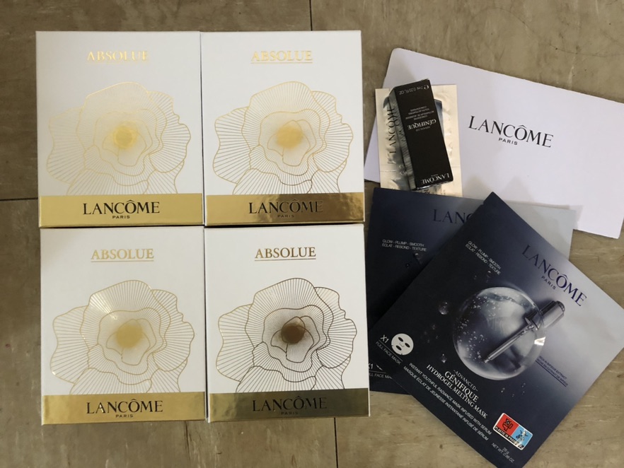 兰蔻bug送4盒菁纯收到了😂