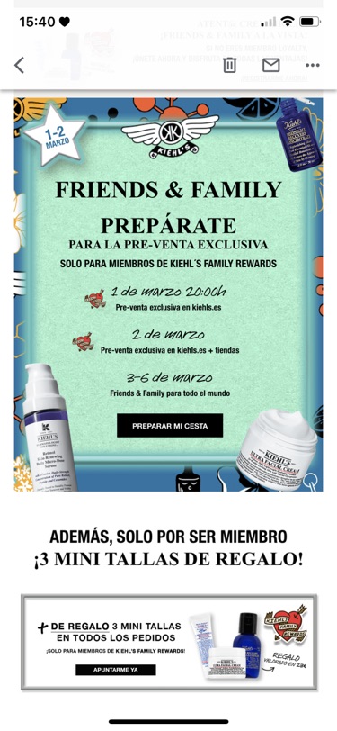 Kiehls今晚开始折扣啦