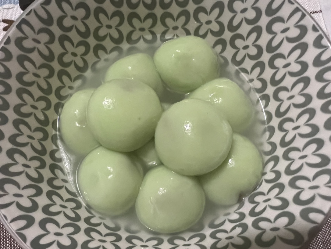 元宵节第一次尝到椰子味的汤圆