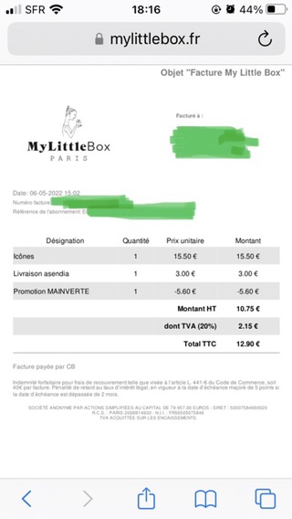 小黑五晒单my little box