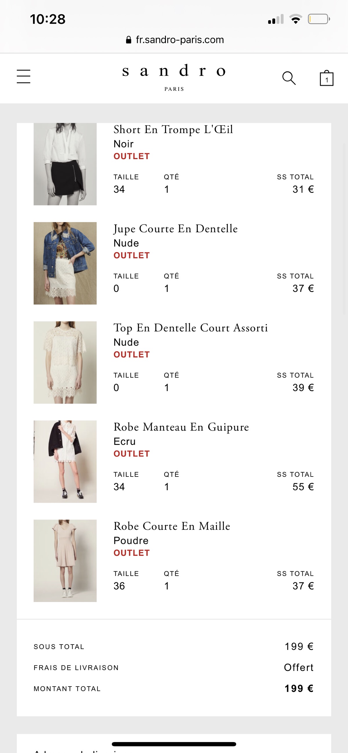 sandro outlet 补货!!!