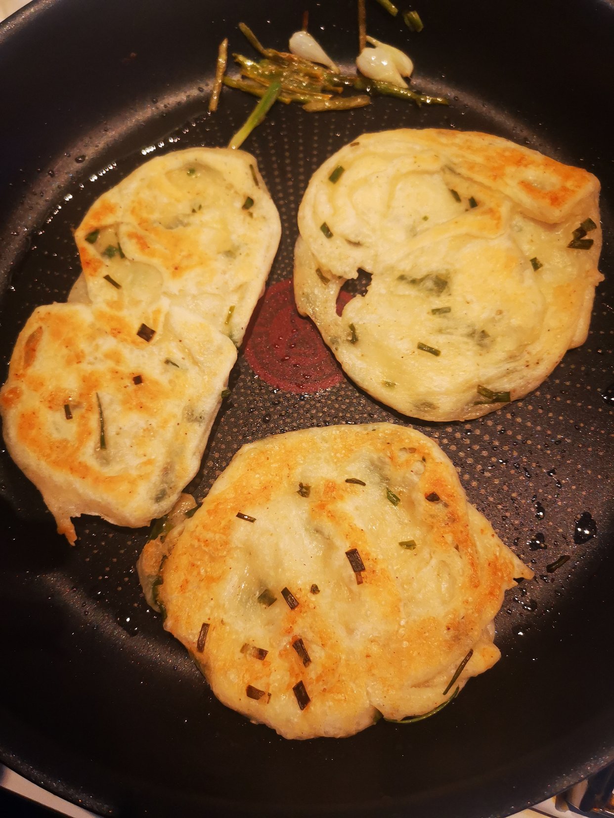 尝试葱油饼