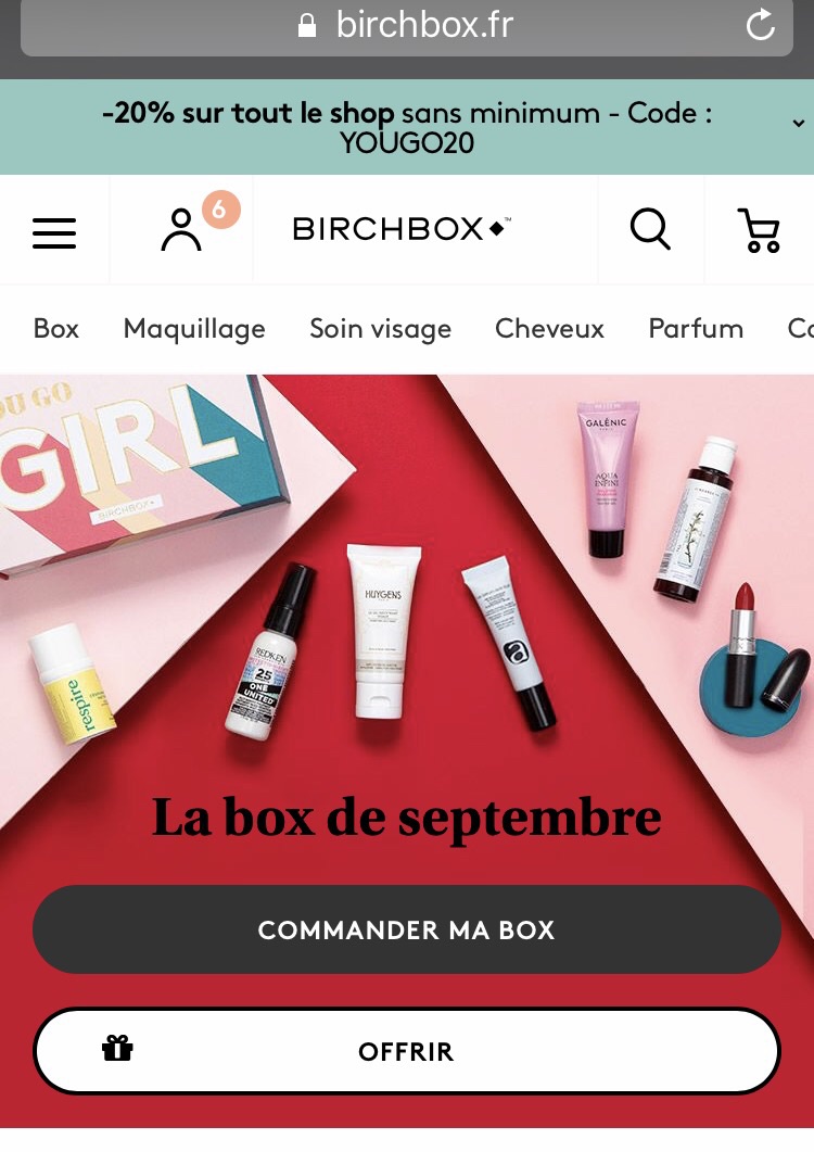 Birchox还没收到