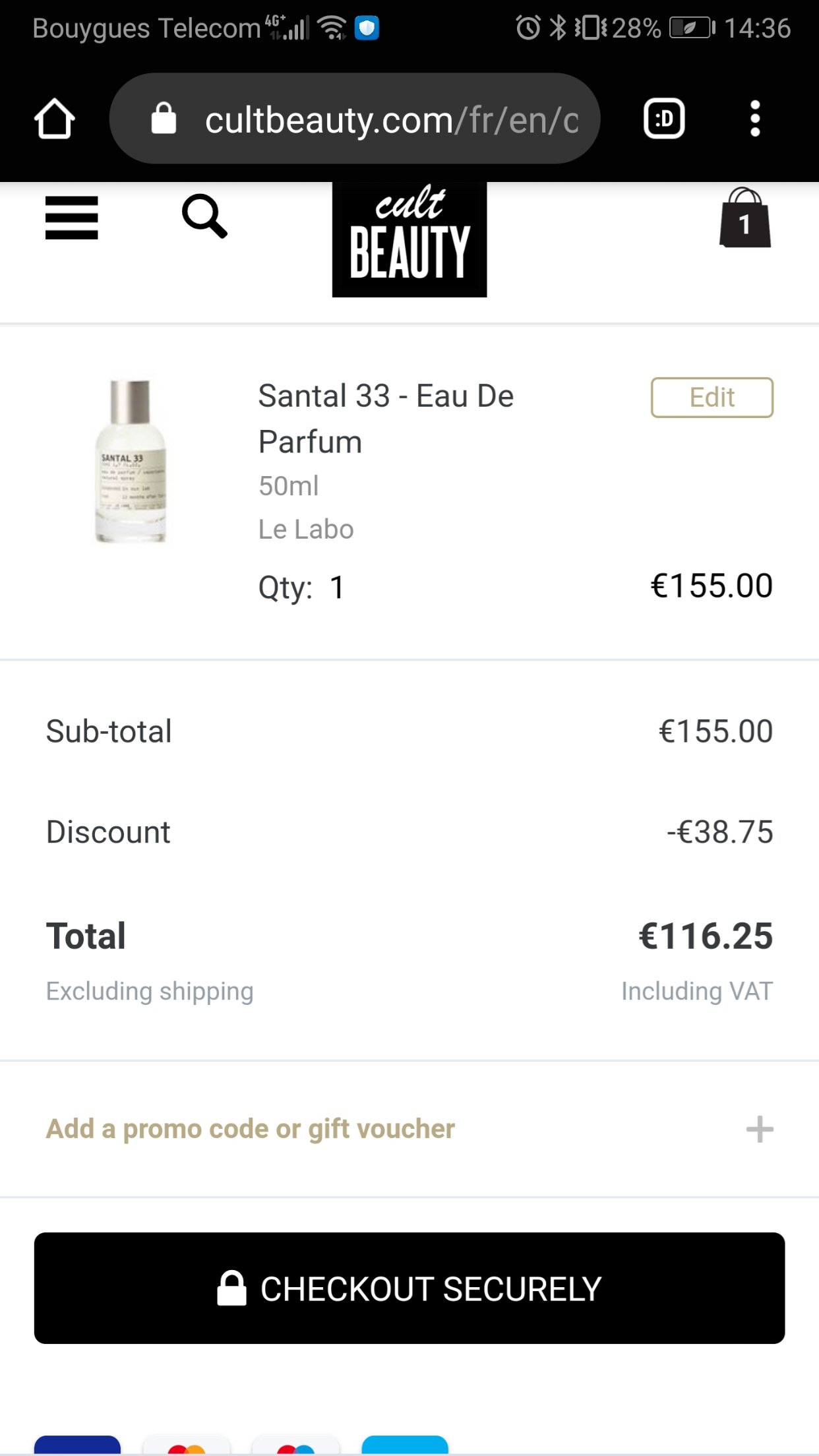 le labo 33 75折
