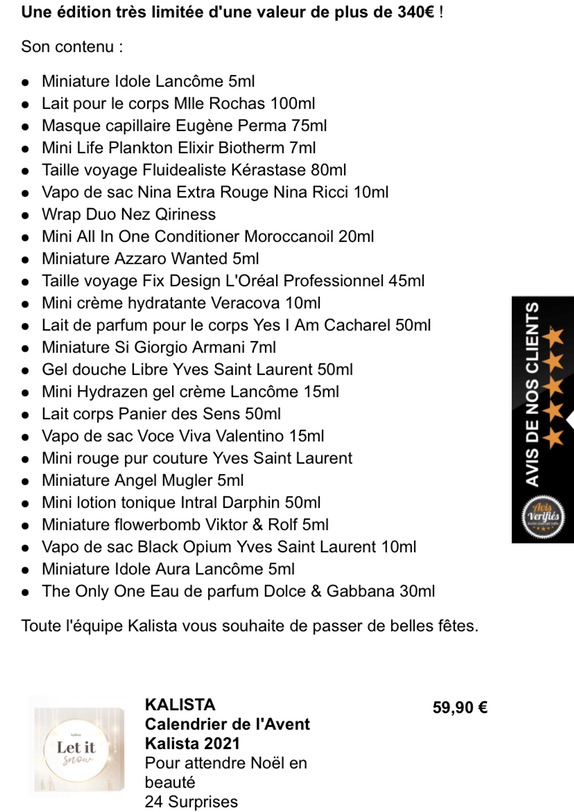 🇫🇷kalista圣诞日历好像还不错？