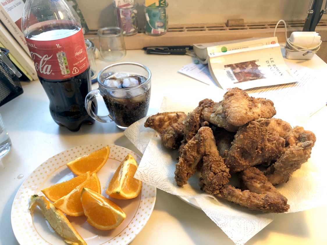 终于炸鸡啦