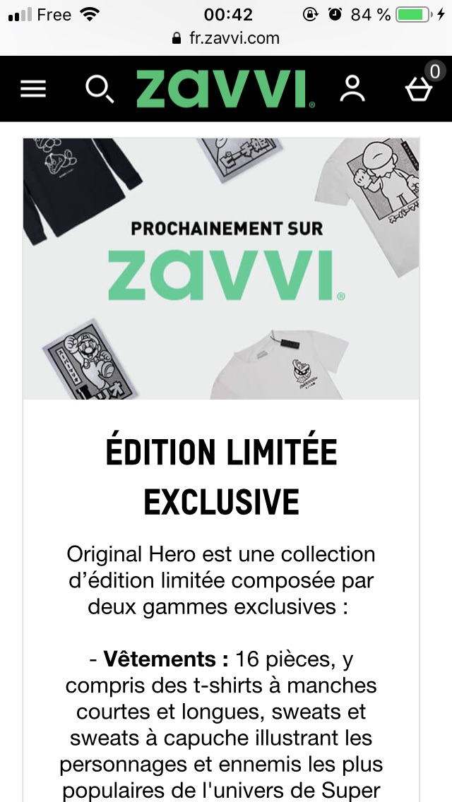 死宅网站zavvi二月底要出任天堂合作款了