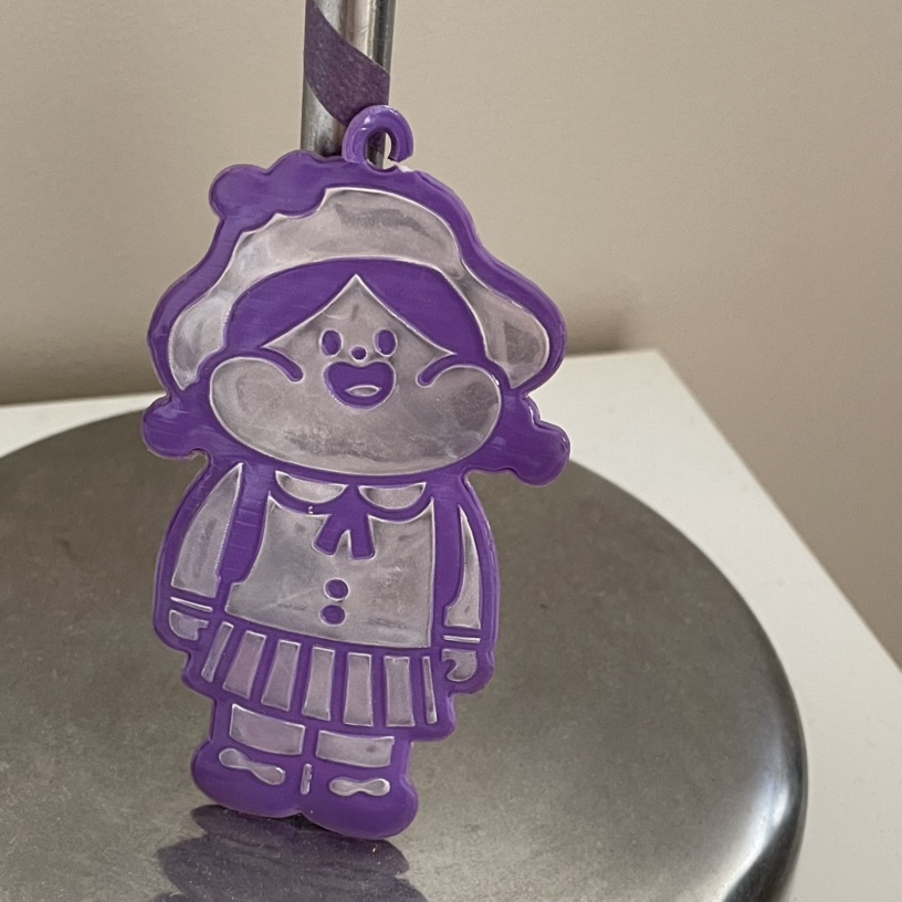 她从我的钥匙串上逃脱啦
