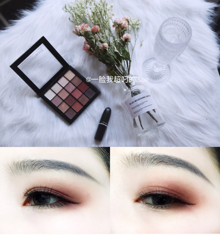 最近不是流行红茶妆吗!用nyx网红盘来一个!