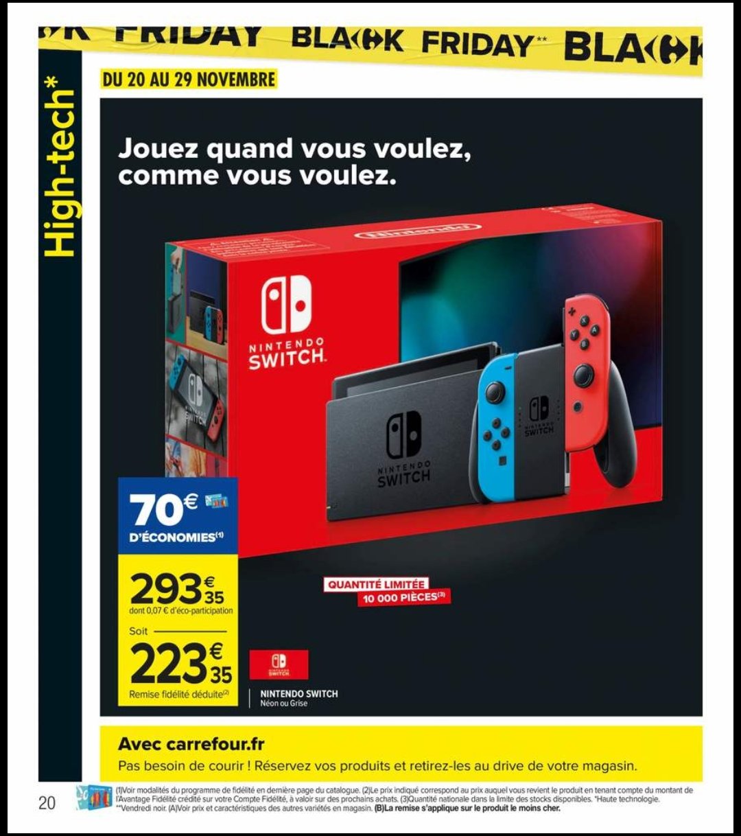家乐福黑五Switch促销活动