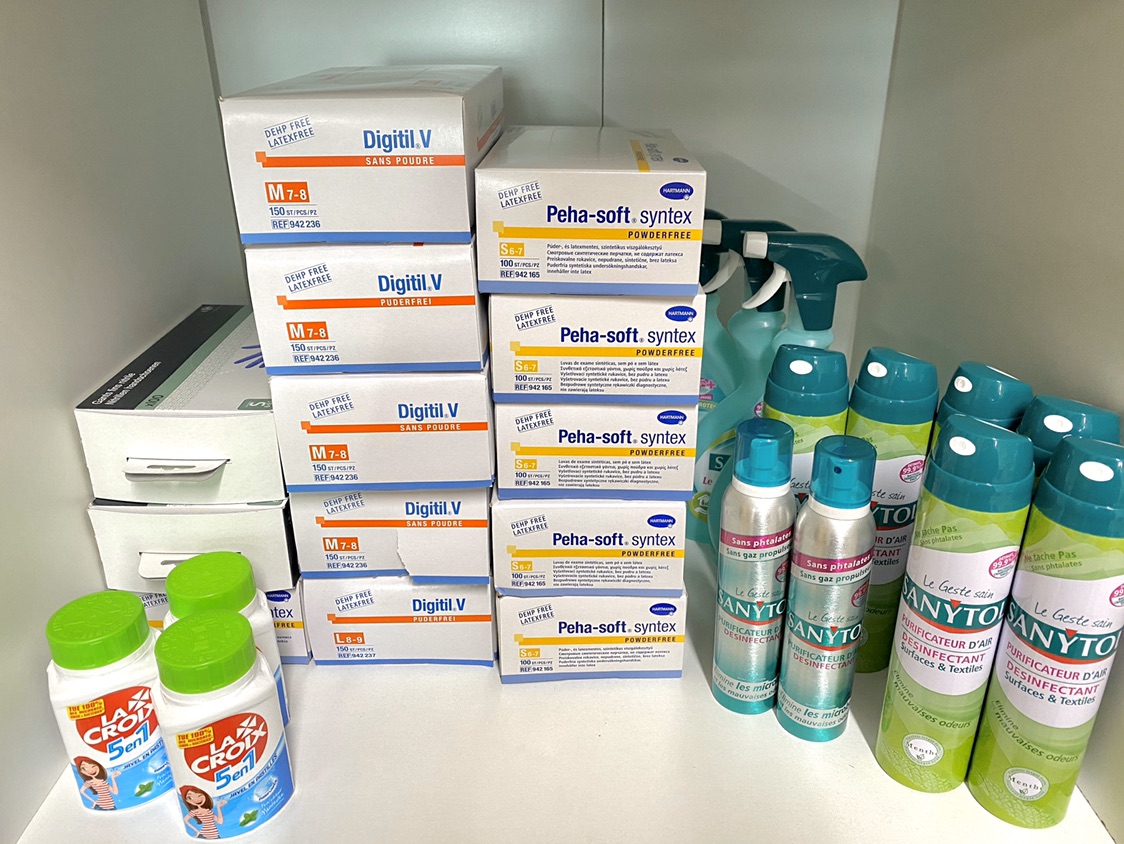 又囤了好多消毒产品