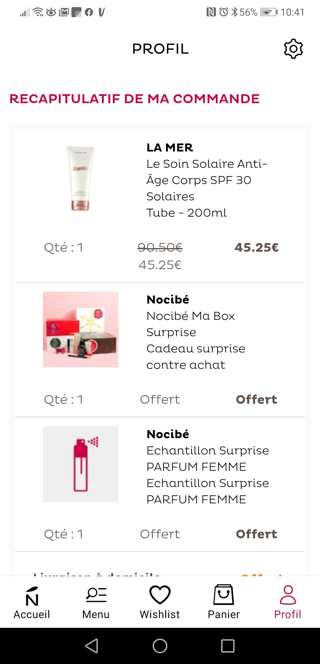 nocibe box