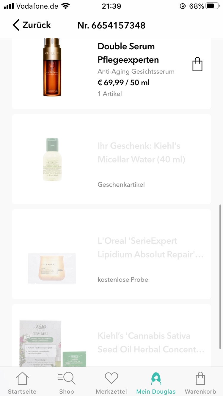 59欧收的双萃50ml