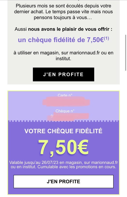 太久没有下单marionnaud了🤣