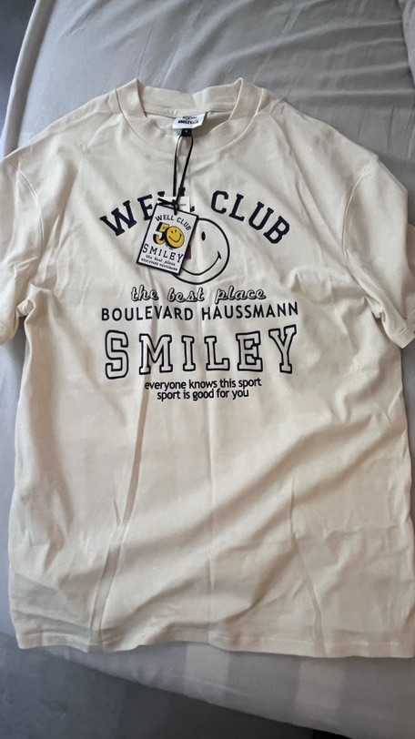 🇫🇷出闲置 全新老佛爷Smiley米色短袖 S码