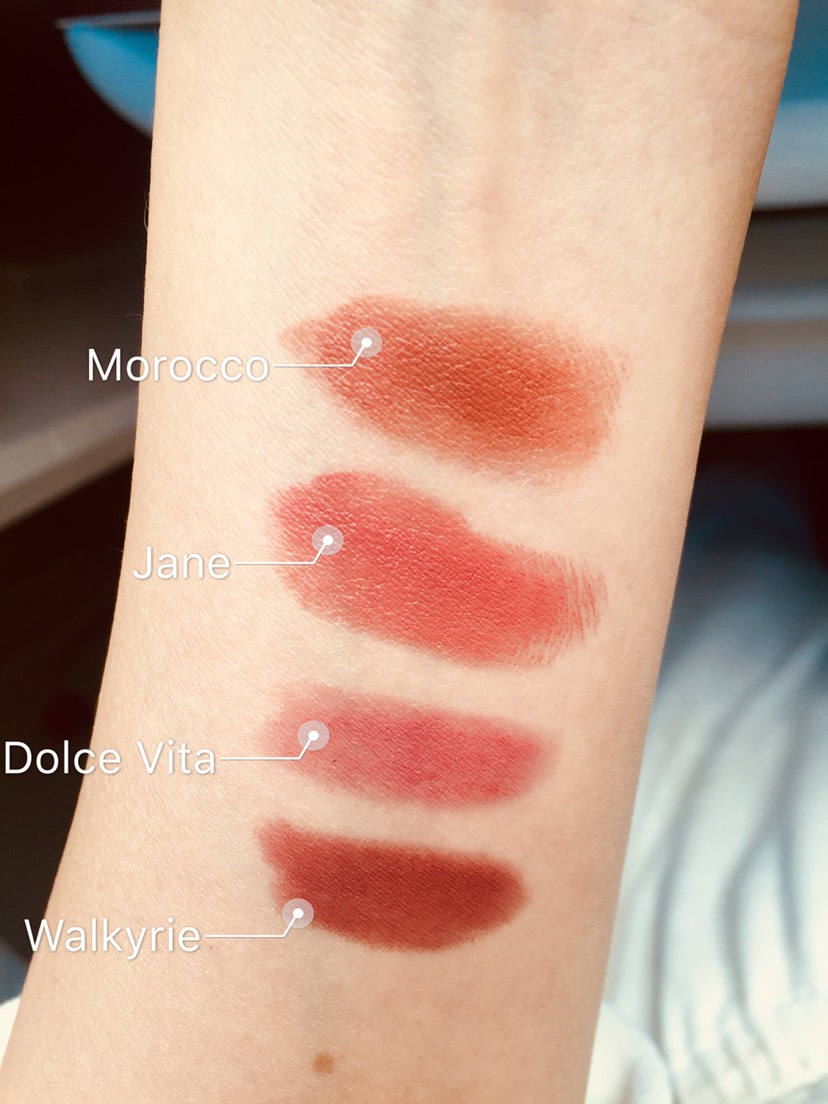 Nars 口红 Morocco&Jane胳膊试色
