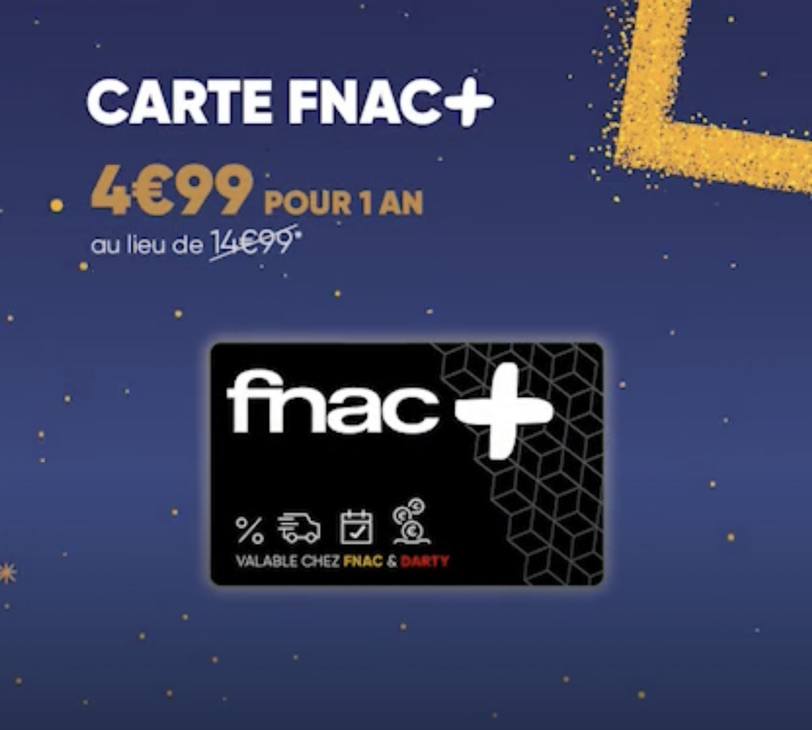 Fnac 会员卡4.99一年 ：）