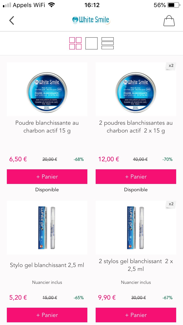 看到一款美白牙齿产品 showroom privée 