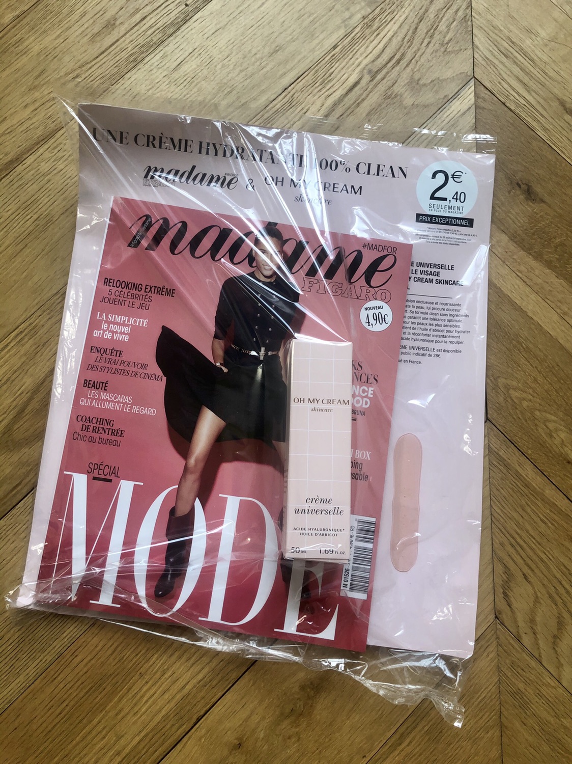羊毛～Madame杂志送价值28€的正装面霜