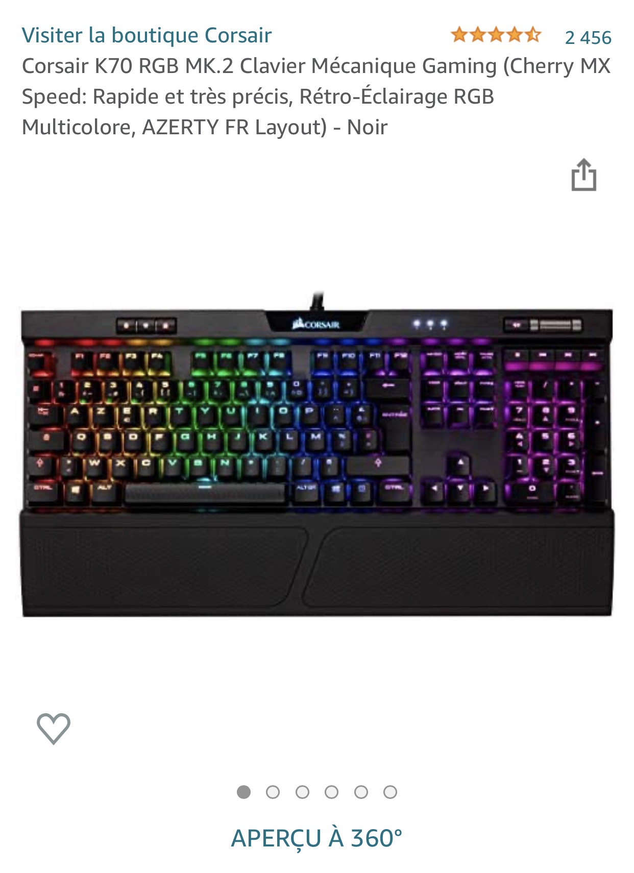出海盗船k70 rgb键盘