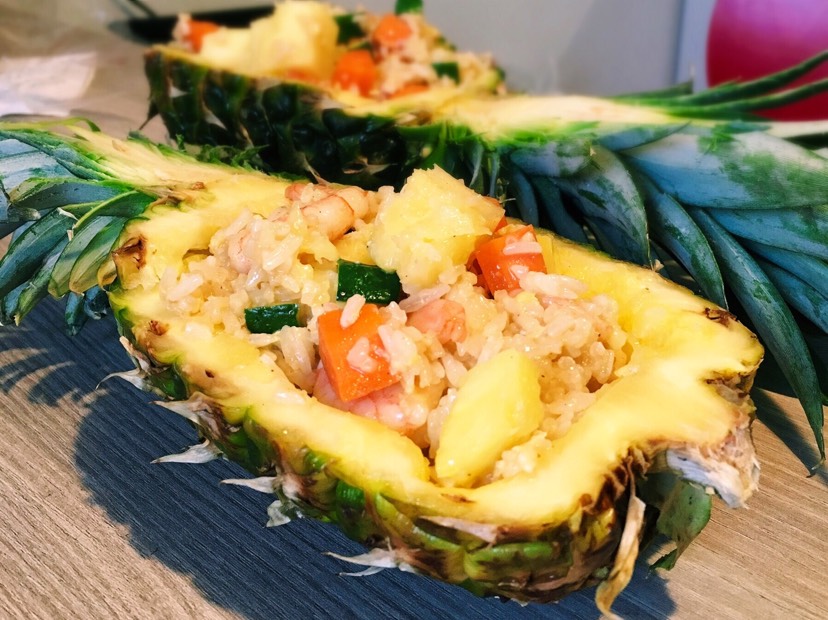 春天时做的菠萝饭🍍