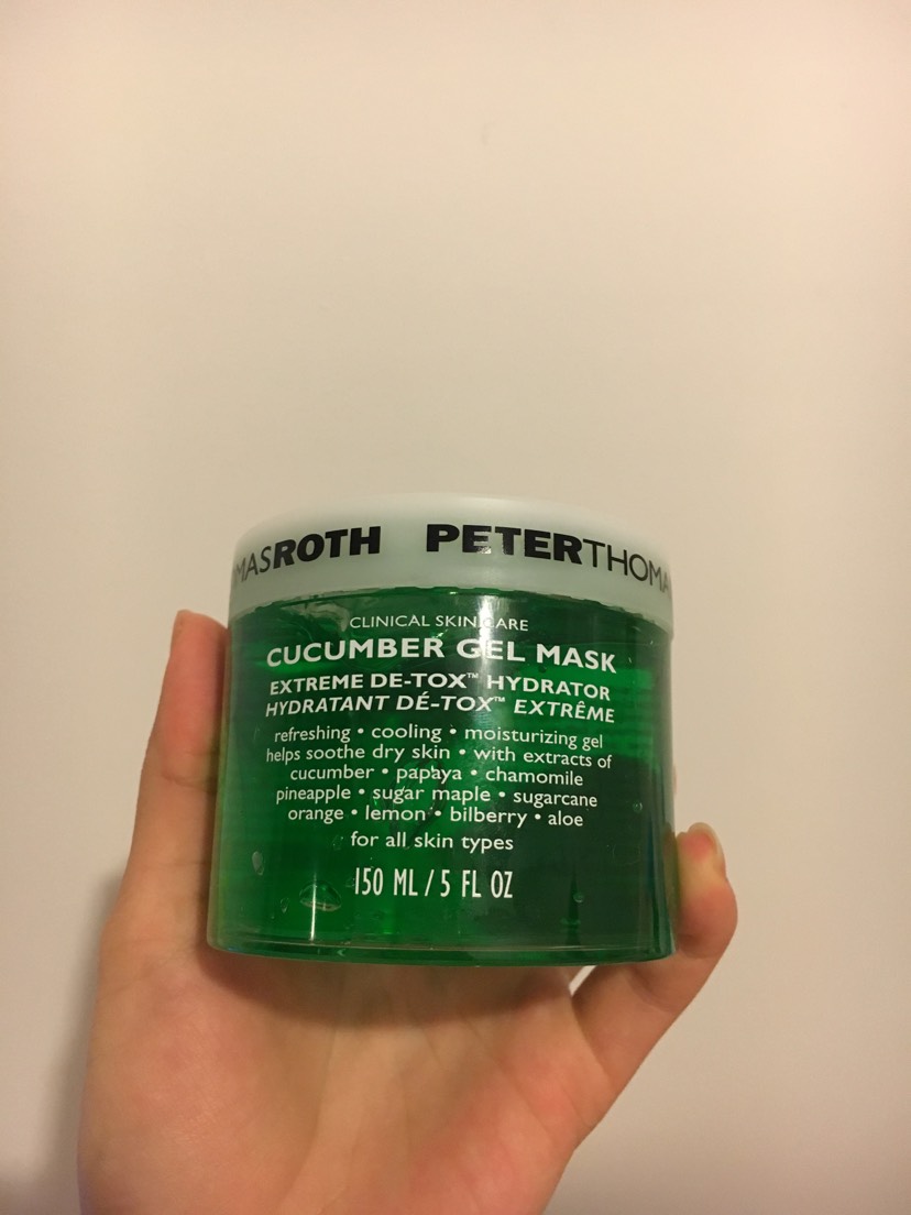 第一次用青瓜补水面膜