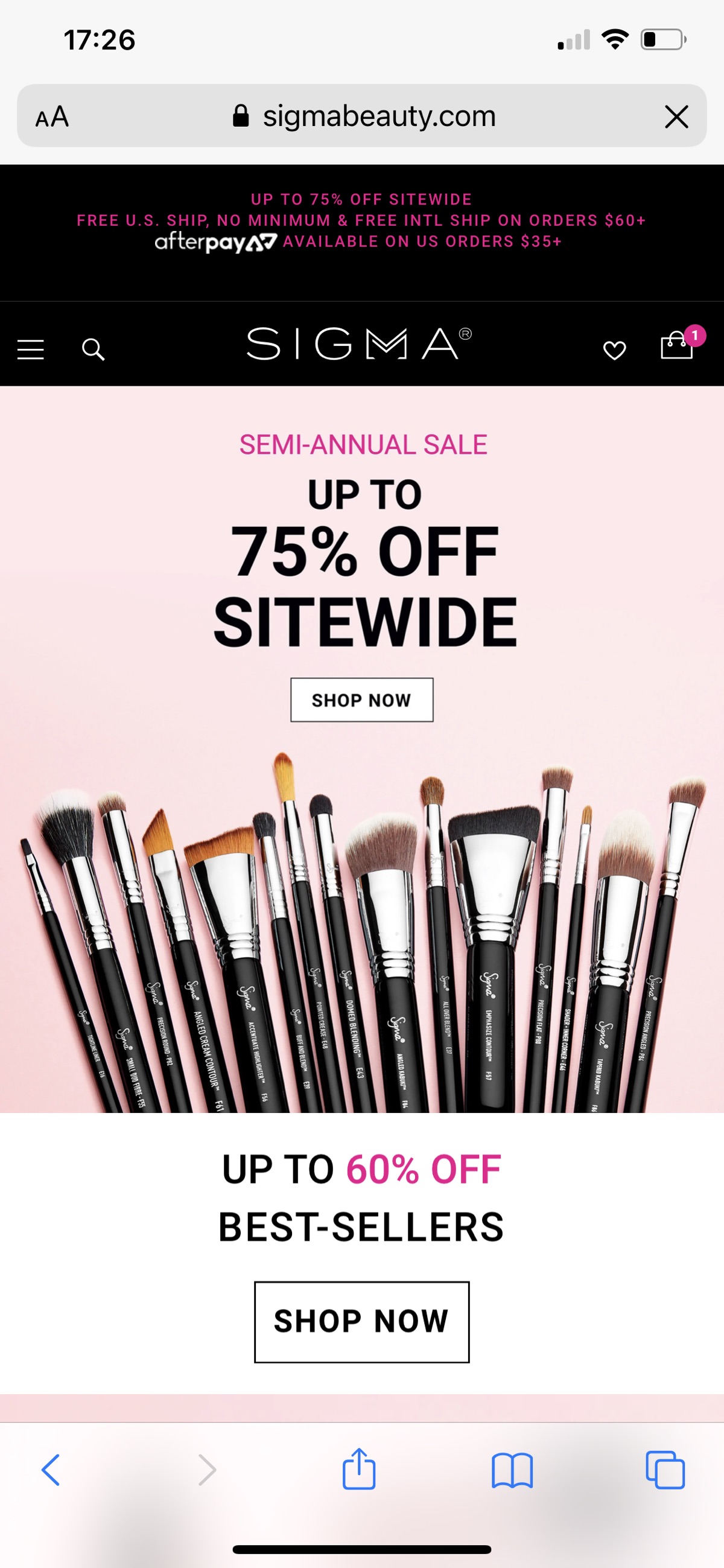 sigma beauty 官网低至25折