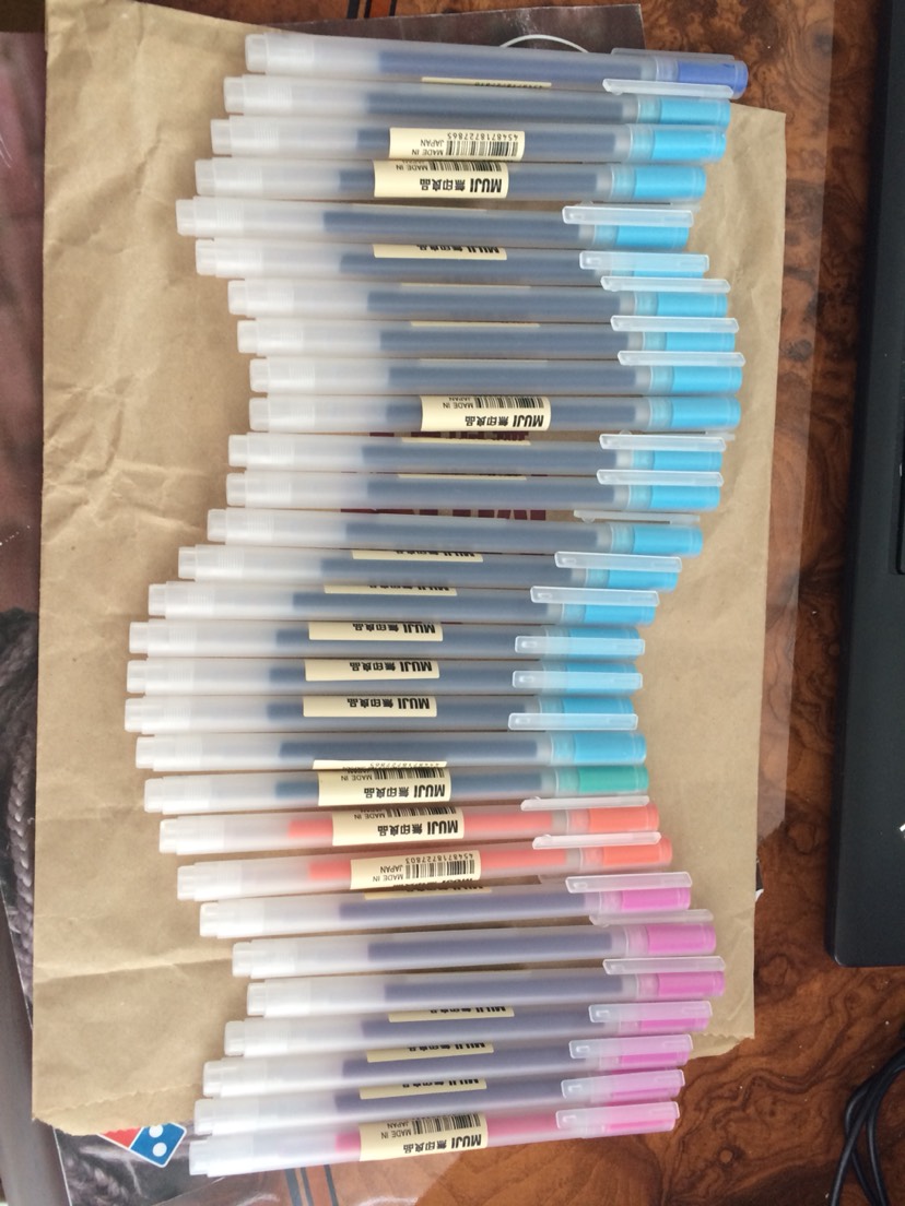 muji的彩色笔 今天还有