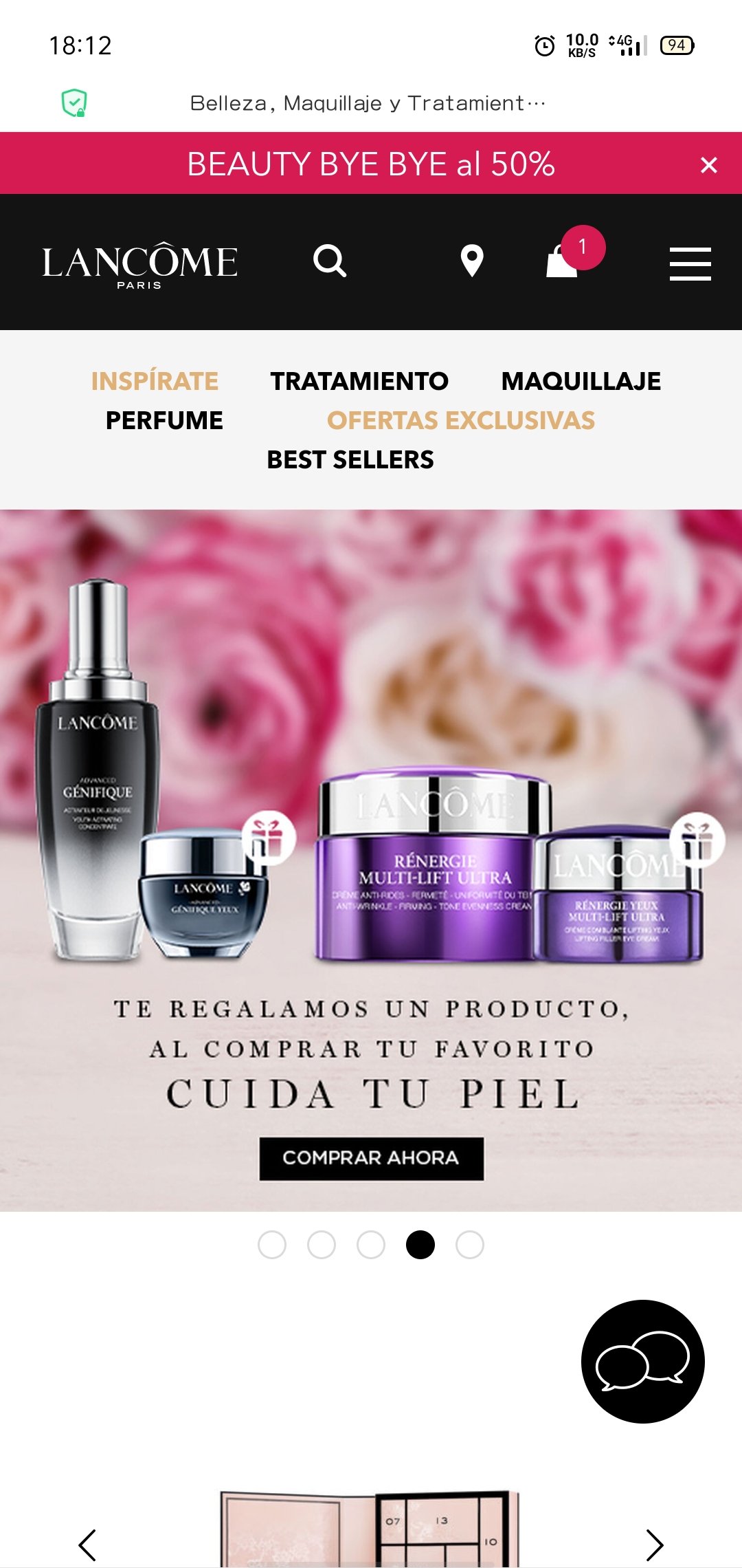 LANCOME官网25%折扣+买一送一。