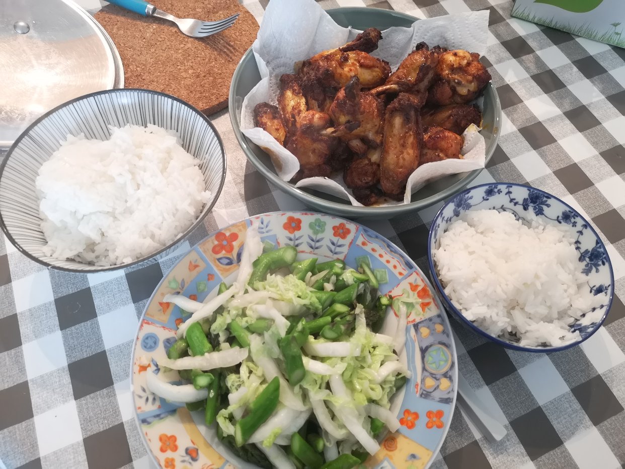 今天的中饭晚饭！