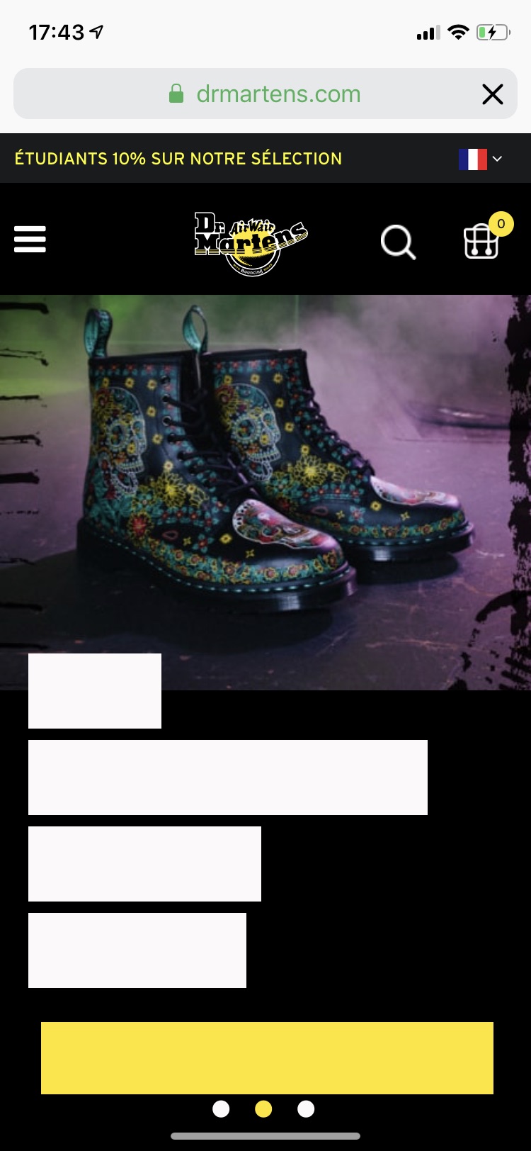 关于dr martens 官网的bug