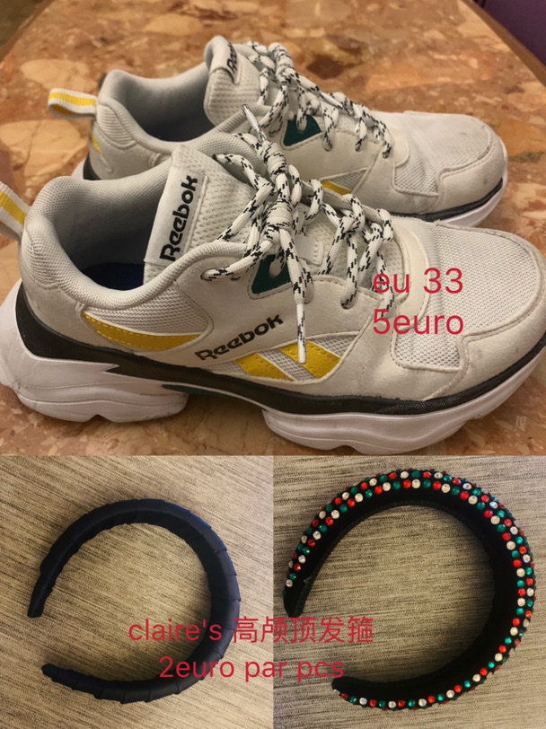 出闲置高颅顶发箍+运动鞋