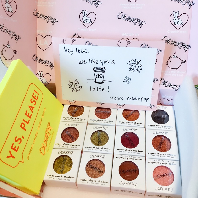 【没被税】colourpop12个单色➕yes please