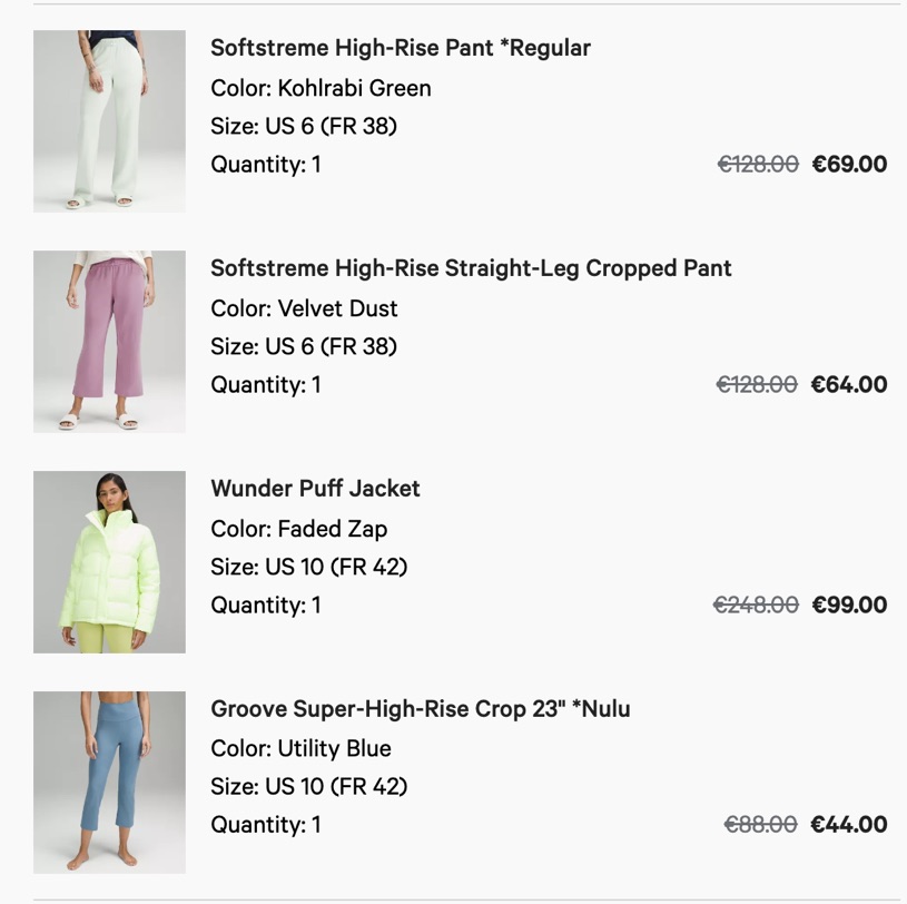 【更新试穿反馈】Lululemon黑五