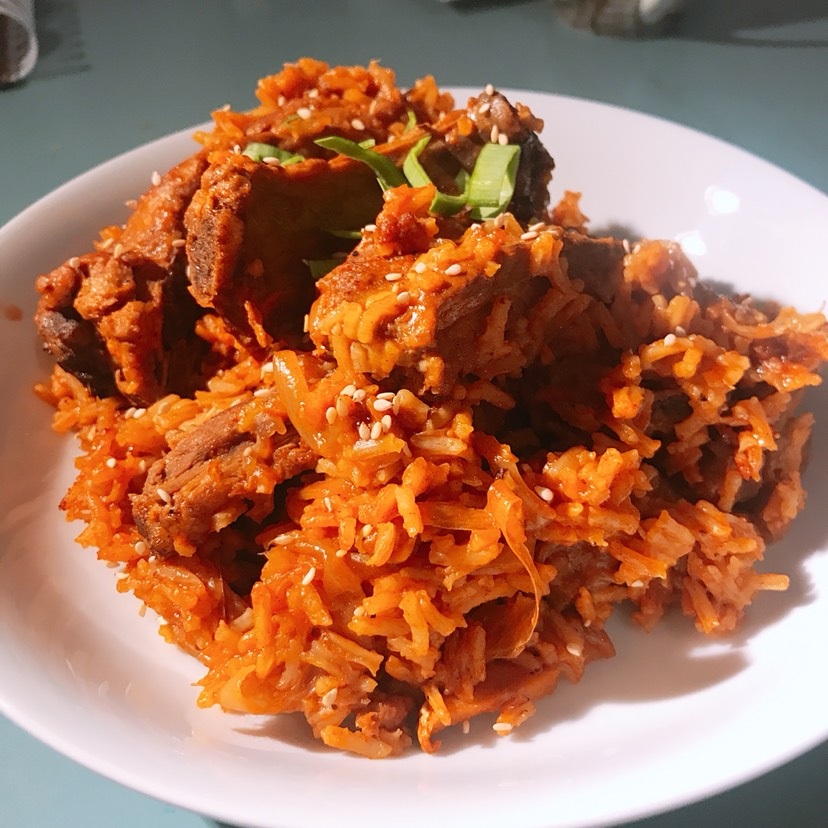 排骨的100种做法之韩式辣排骨拌饭