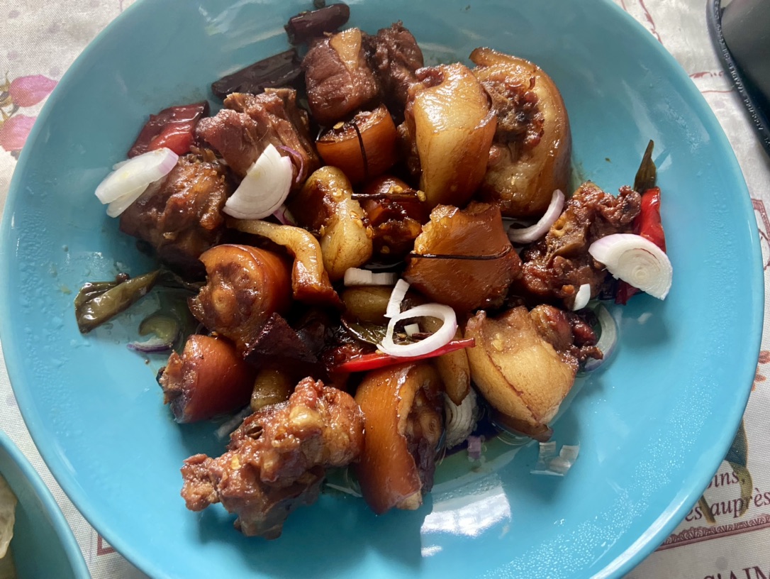 第一次做红烧猪已巴