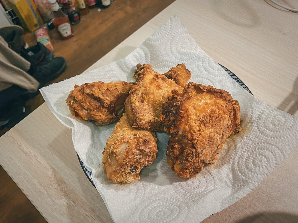晚餐-炸鸡&叫化(?)萝卜